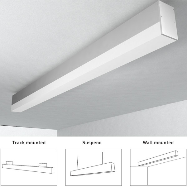 Aluminium Profile Mounting up-Down Wall Extrusion for LED Tape