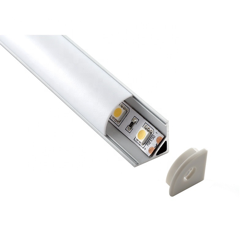 V Shape 16*16mm Corner Mounted LED Aluminum Profile LED Strip Profile for 10mm LED Strip Light