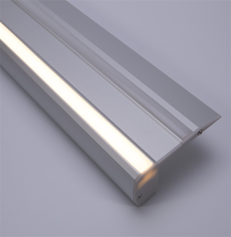 China Factory Stair Nosing LED Strip LED Aluminium Extrusions Edging Profiles Stairs Lighting Products