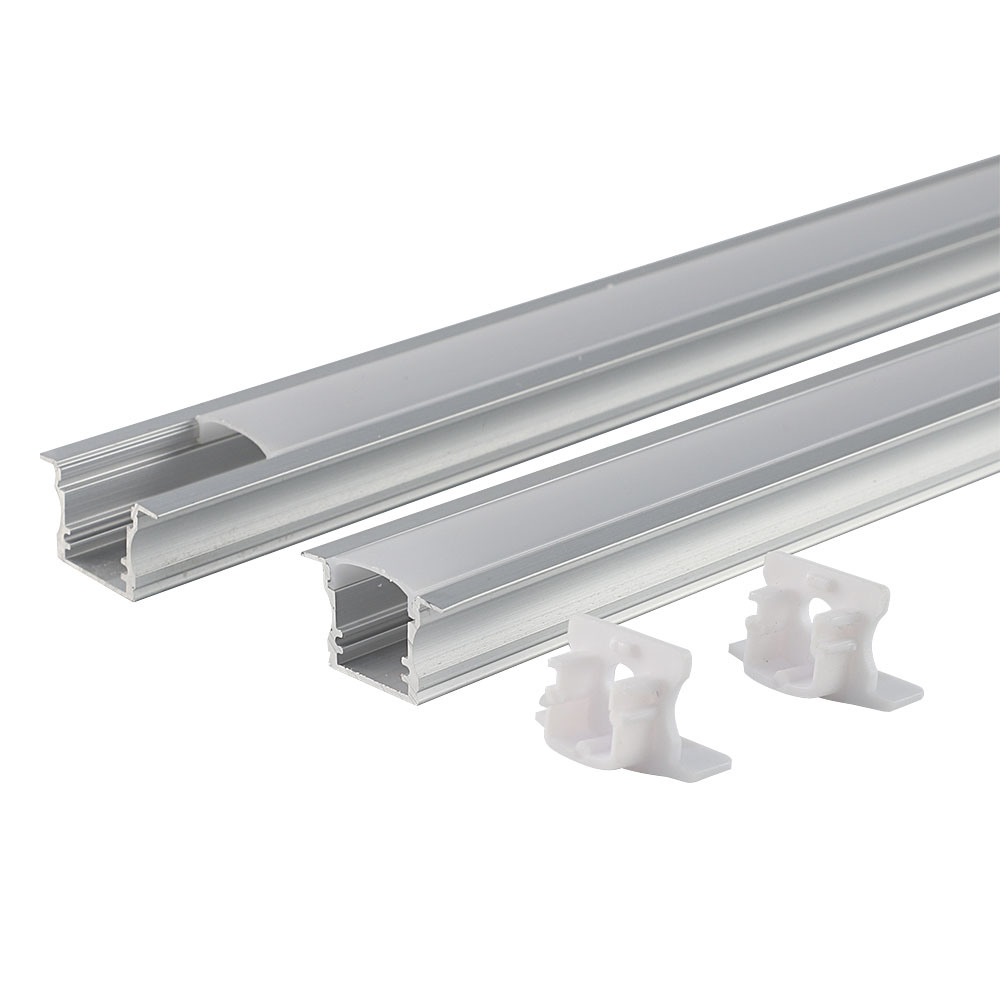 Aluminum Channel for LED Strip Light + Frosted Cover + End Cap