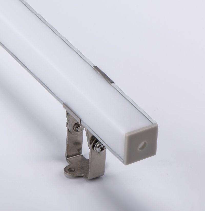 Alu3030 Square Aluminium Extrusion Profile Corner Mounted LED Profiles with Opal Diffuser