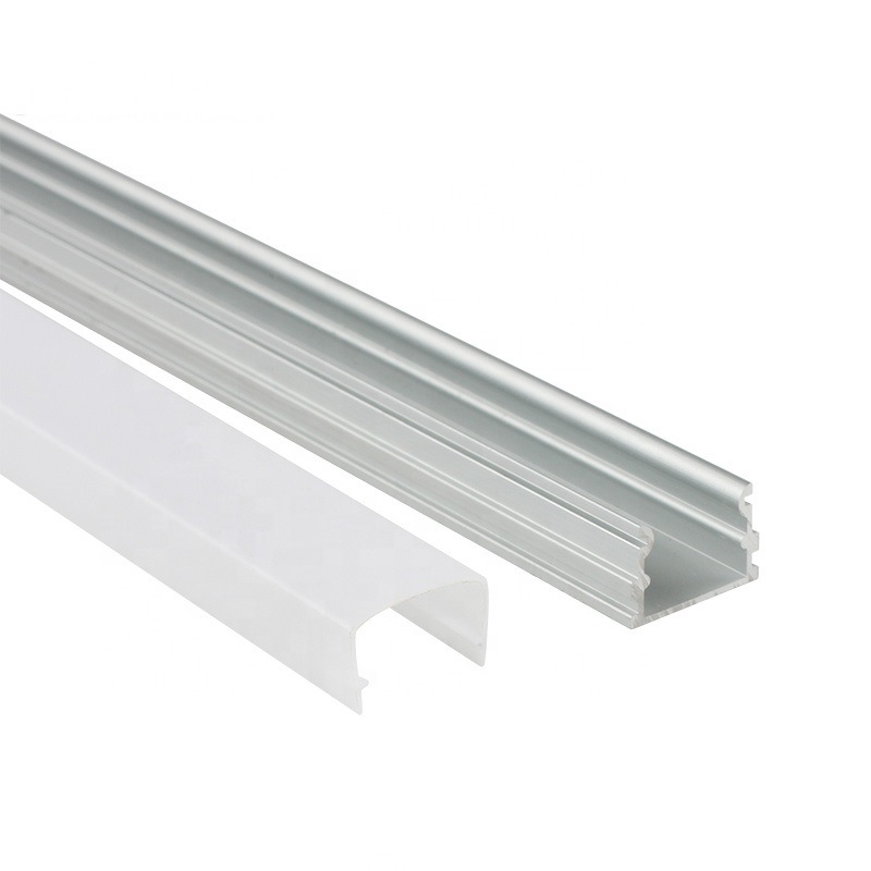 Alu-Tw2121 up to 16mm Wide Transparent Milky Frosted PC Cover Surface De Aluminum Profile for LED Strip