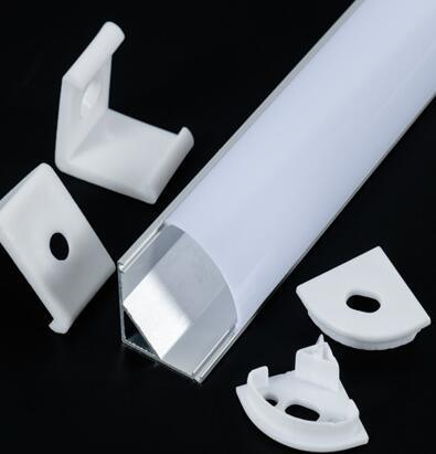 V Shape Mini LED Strip Profile LED Strip Extrusion Corner Aluminum Profile