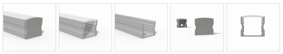 17mm Wide Low Spotting Aluminium Profile Channel for LED Strip