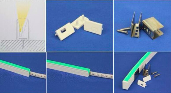UV Resistant + Waterproof Flexible IP67 LED PMMA Extrusion Profile