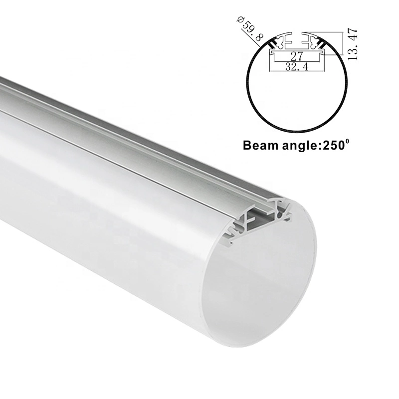 Round Type Aluminum LED Strip Channel /Aluminum Housing Channel Profile/ Aluminium Channel for LED Strip Light